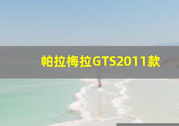 帕拉梅拉GTS2011款