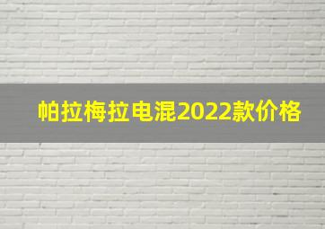 帕拉梅拉电混2022款价格