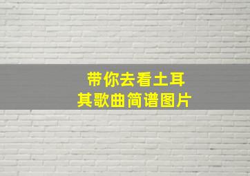 带你去看土耳其歌曲简谱图片