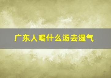 广东人喝什么汤去湿气