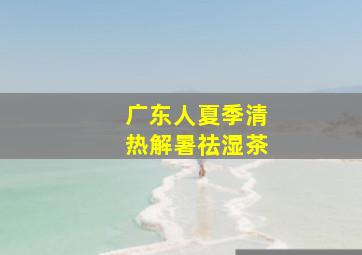 广东人夏季清热解暑祛湿茶