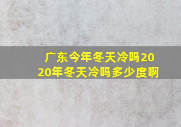 广东今年冬天冷吗2020年冬天冷吗多少度啊