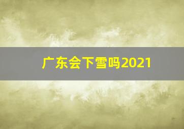 广东会下雪吗2021