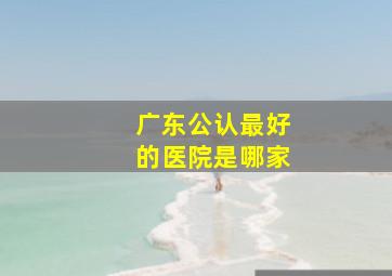 广东公认最好的医院是哪家