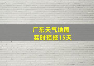 广东天气地图实时预报15天