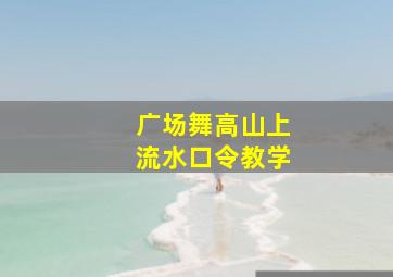 广场舞高山上流水口令教学