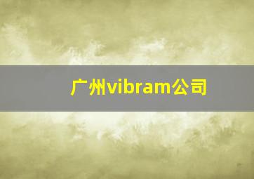 广州vibram公司