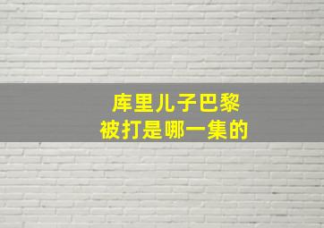 库里儿子巴黎被打是哪一集的