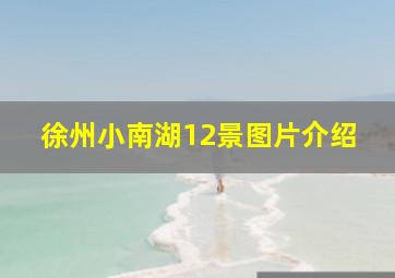 徐州小南湖12景图片介绍