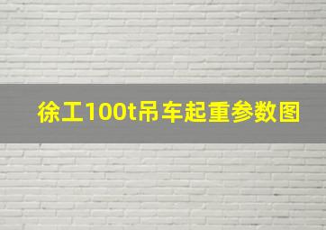 徐工100t吊车起重参数图