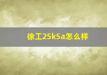 徐工25k5a怎么样