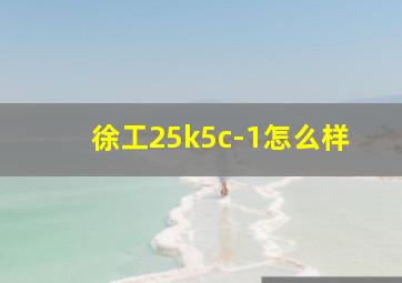 徐工25k5c-1怎么样