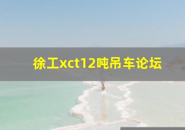 徐工xct12吨吊车论坛