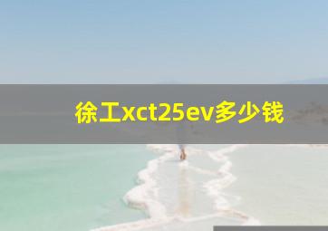 徐工xct25ev多少钱