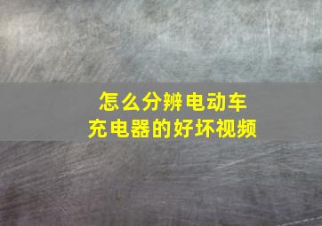 怎么分辨电动车充电器的好坏视频