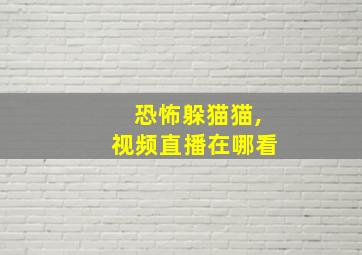 恐怖躲猫猫,视频直播在哪看