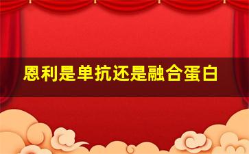 恩利是单抗还是融合蛋白