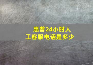 惠普24小时人工客服电话是多少