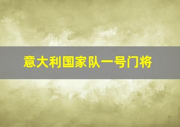 意大利国家队一号门将