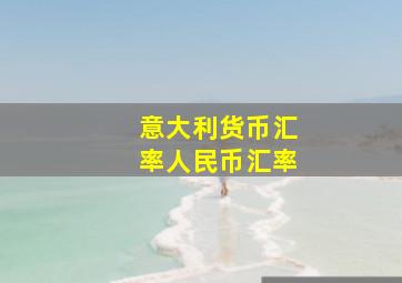 意大利货币汇率人民币汇率