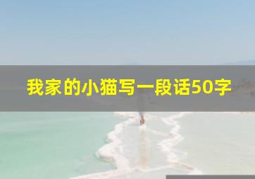 我家的小猫写一段话50字