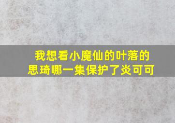 我想看小魔仙的叶落的思琦哪一集保护了炎可可