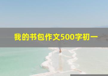 我的书包作文500字初一