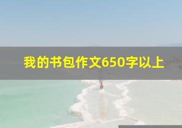 我的书包作文650字以上