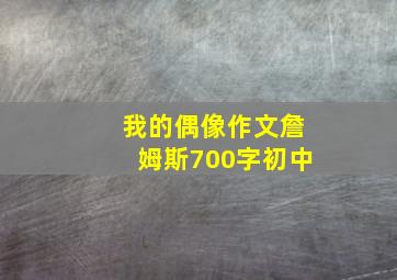 我的偶像作文詹姆斯700字初中