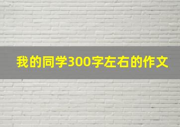 我的同学300字左右的作文