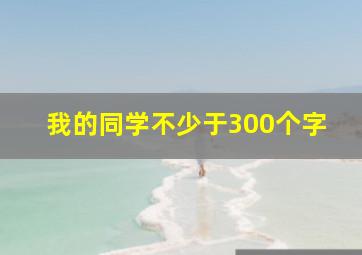 我的同学不少于300个字