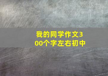 我的同学作文300个字左右初中