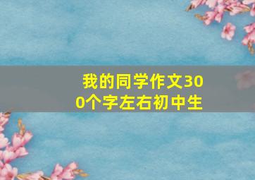 我的同学作文300个字左右初中生