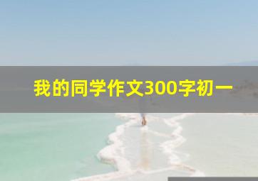 我的同学作文300字初一