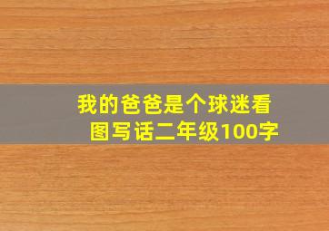 我的爸爸是个球迷看图写话二年级100字