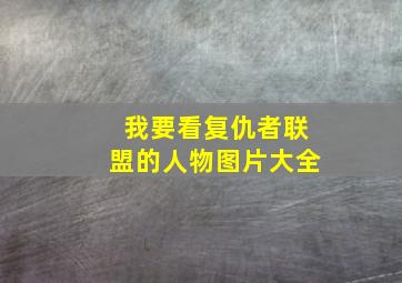 我要看复仇者联盟的人物图片大全