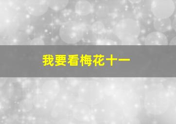 我要看梅花十一