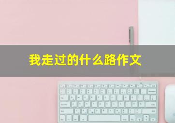 我走过的什么路作文