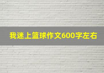 我迷上篮球作文600字左右