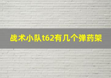 战术小队t62有几个弹药架