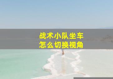 战术小队坐车怎么切换视角