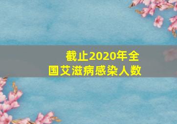 截止2020年全国艾滋病感染人数