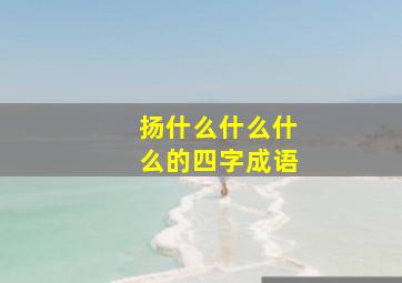 扬什么什么什么的四字成语