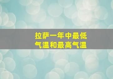 拉萨一年中最低气温和最高气温