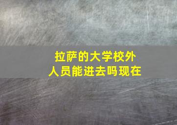 拉萨的大学校外人员能进去吗现在