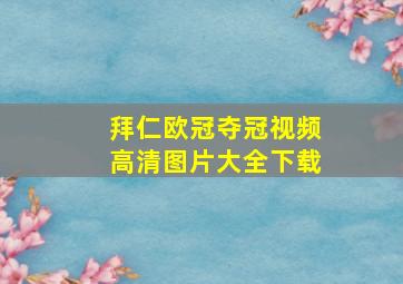 拜仁欧冠夺冠视频高清图片大全下载