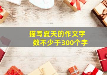 描写夏天的作文字数不少于300个字