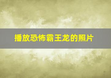 播放恐怖霸王龙的照片