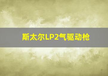 斯太尔LP2气驱动枪