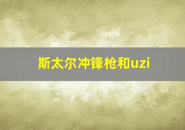 斯太尔冲锋枪和uzi